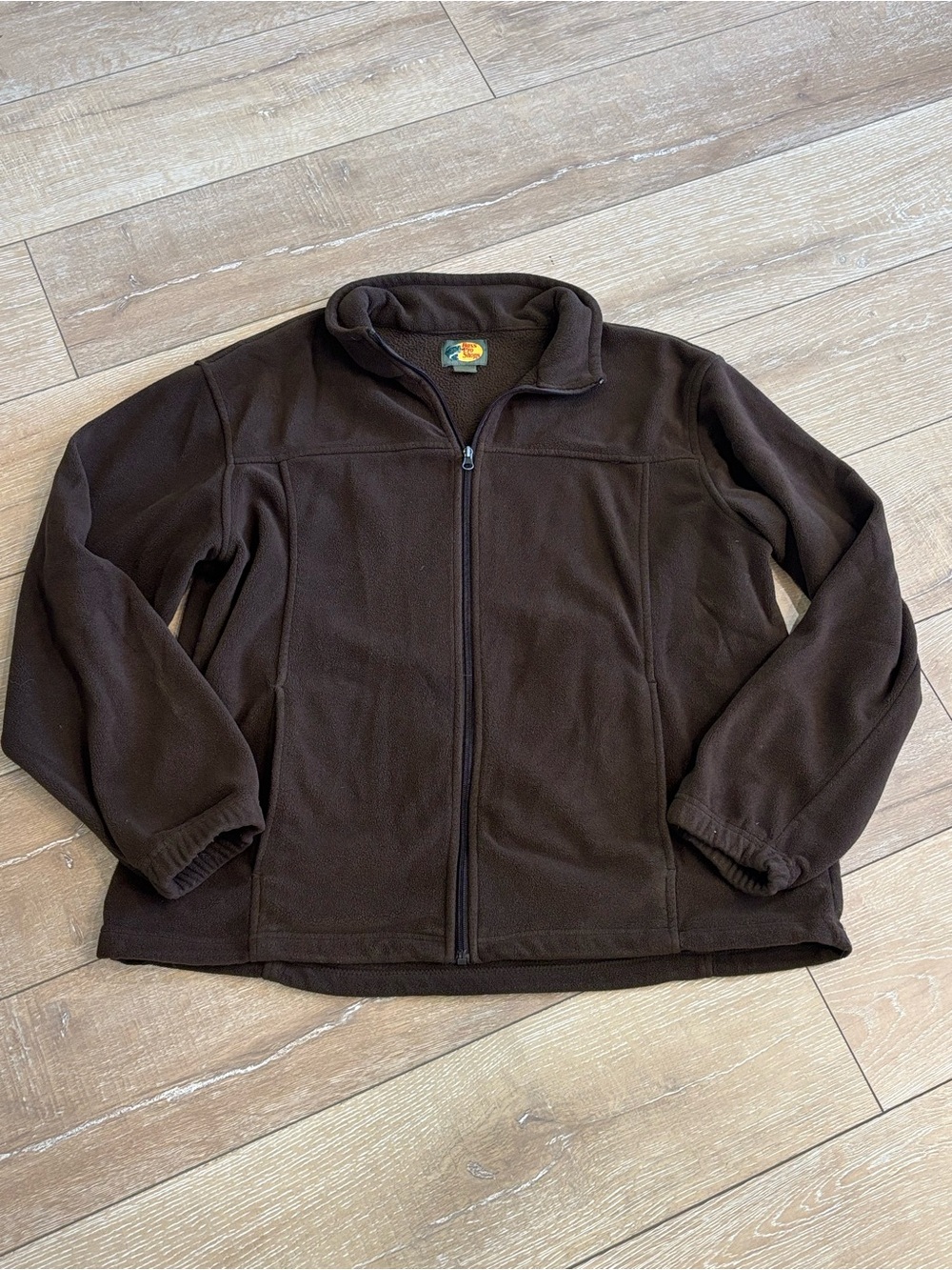 Bass Pro Shops Brown Fleece Jacket Full Zip Outdoor Hunting XL